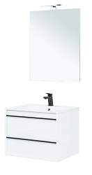 Фото Мебель для ванной Aquanet Lino 70 белый матовый