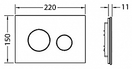 Кнопка смыва TECE TECEloop 9240655 черная, хром матовый , изображение 2