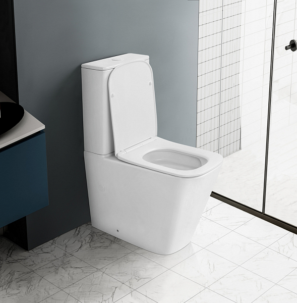 Унитаз-компакт Abber Rechteck AC1210TMW , изображение 9