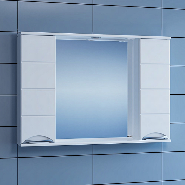 Зеркало-шкаф СаНта Родос 100 с подсветкой , изображение 1