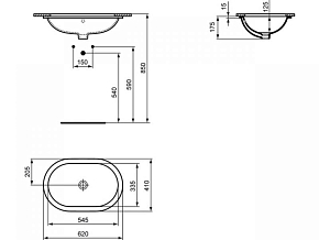 Фото Раковина Ideal Standard Connect E505001 60 см