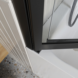 Фото Шторка на ванну BelBagno Luce VF-11-100/145-C-NERO