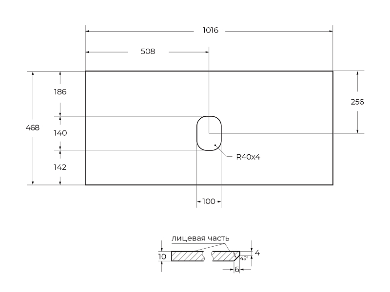 Столешница BelBagno KEP-100-CEM-W0 Cemento , изображение 2