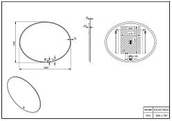 Зеркало Esbano ES-2073KDO , изображение 3