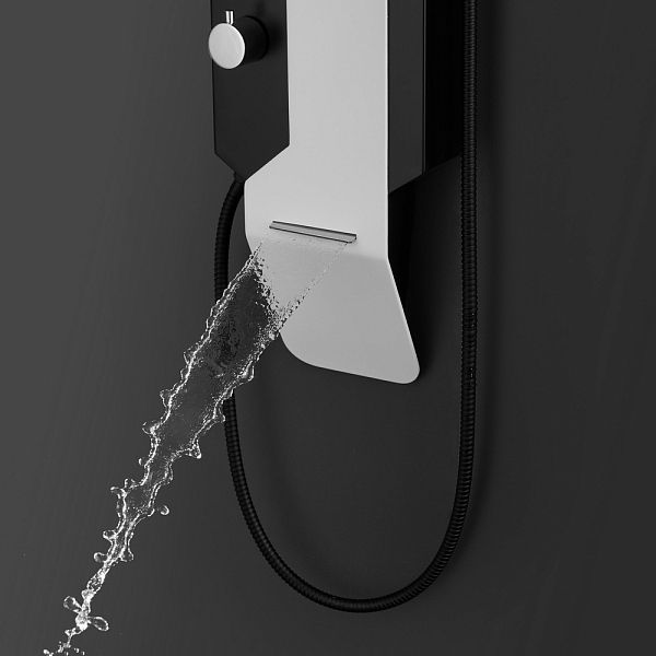 Душевая панель Black&White Gravity GR028 белый/черный , изображение 6