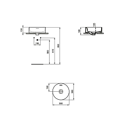 Фото Раковина Ideal Standard Strada II T292901 35 см