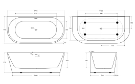 Акриловая ванна BelBagno BB710-1700-800 170x80 , изображение 7