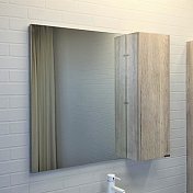 Зеркало-шкаф Comforty Порто 90 дуб дымчатый , изображение 1