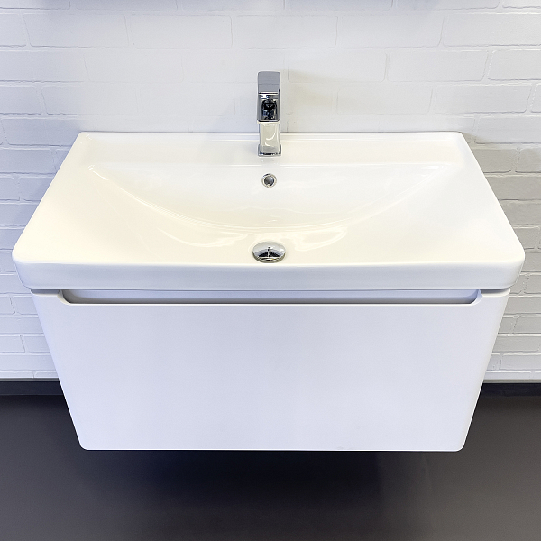 Тумба с раковиной Comforty Арзамас 80-1 белая матовая , изображение 4