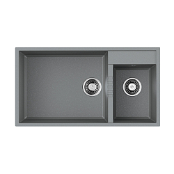 Фото Мойка кухонная Omoikiri Tedori 85-2-U-GR leningrad grey