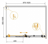 Душевой уголок Cezares Stylus-Soft A-1-100/100-C-Cr , изображение 2