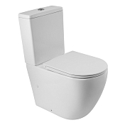 Унитаз-компакт BelBagno Sfera-R BB2141CPR/BB902SC безободковый , изображение 1