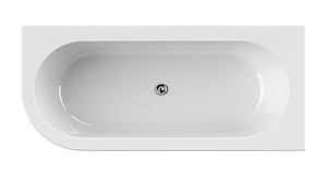 Фото Акриловая ванна Cezares Slim CORNER-180-80-60-R-NERO-SET 180х80