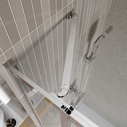 Фото Душевой уголок BelBagno Luce AH-21-125/100-C-Cr