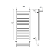 Полотенцесушитель электрический Point Аврора П14 100х50 хром , изображение 4