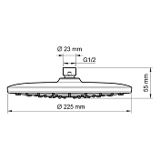 Верхний душ Wasserkraft A077 , изображение 3