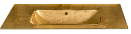 Мебельная раковина Armadi Art NeoArt 80 золото поталь , изображение 1