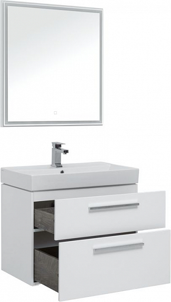 Мебель для ванной Aquanet Nova 75 белый , изображение 4