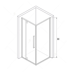 Фото Душевой уголок RGW Stilvoll SV-34B (SV-03B + Z-050-3B) 100х100