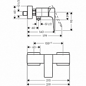 Смеситель Hansgrohe Metropol 32560670 для душа , изображение 2