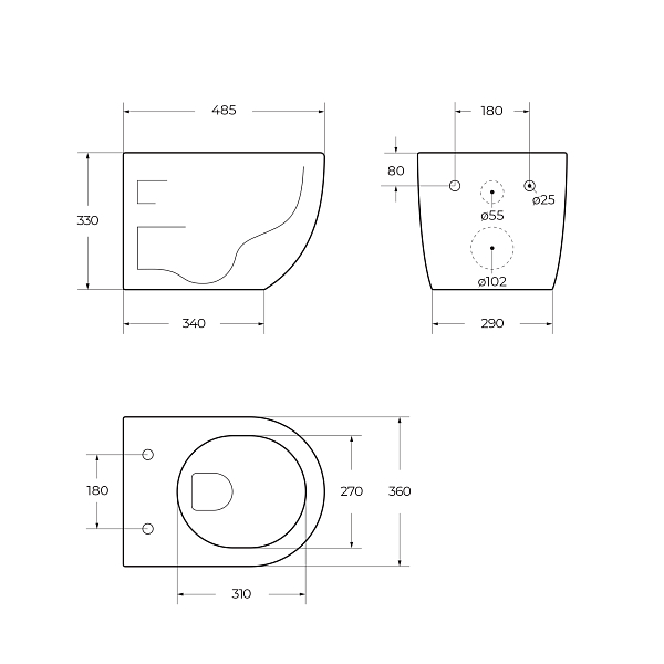 Унитаз подвесной BelBagno Uno 2.1 BB7006CHR/SC , изображение 11