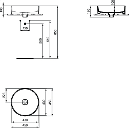 Фото Раковина Ideal Standard Strada II T295901 45 см