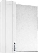 Зеркало-шкаф Sanflor Глория 65 L белый матовый