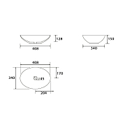 Раковина Point Сатурн PN43902WM 41 см , изображение 3