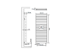Радиатор Royal Thermo PianoForte Tower Noir Sable - 18 секц. , изображение 3