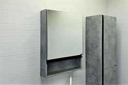 Зеркало-шкаф Comforty Эдинбург 60 бетон светлый , изображение 3