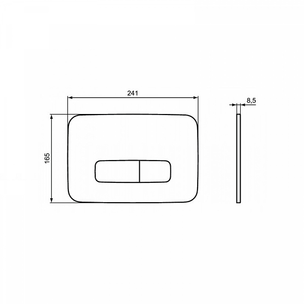 Кнопка смыва Ideal Standard Oleas R0123AA хром , изображение 3