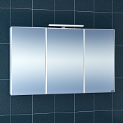 Зеркало-шкаф СаНта Стандарт 120 с подсветкой , изображение 1