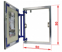 Ревизионный люк Lyuker AL-KR 50x50, настенный , изображение 11