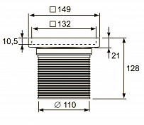 Решетка TECE TECEdrainpoint S Plate 3660011 15 см , изображение 3