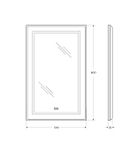Зеркало BelBagno Kraft SPC-KRAFT-500-800-LED-TCH-WARM , изображение 9
