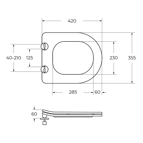 Унитаз подвесной BelBagno Uno 2.1 BB7006CHR/SC , изображение 12