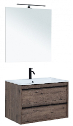 Фото Мебель для ванной Aquanet Lino 80 дуб веллингтон