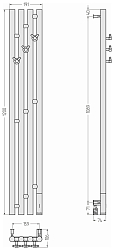 Фото Полотенцесушитель электрический Сунержа Кантата 3.0 120х15.9 R белый