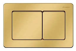 Кнопка смыва Caprigo Bricks Steel BS003-oro золото матовое , изображение 1