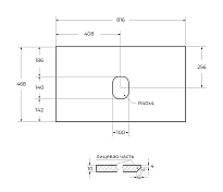 Столешница BelBagno KEP-80-CEM-W0 Cemento , изображение 2