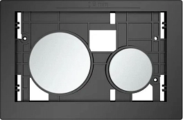Кнопка смыва TECE TECEloop Modular 9240675/9240665 хром матовый с лицевой панелью полированный сланец , изображение 3