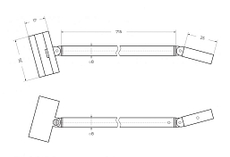 Шторка на ванну Cezares Liberta LIBERTA-V-1-TB-90/155-C-Cr , изображение 5