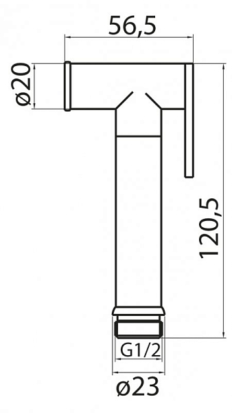 Гигиенический душ Cezares CZR-ID2-NOP , изображение 5