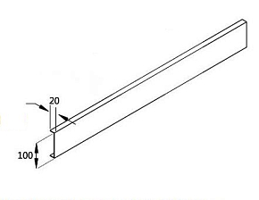 Фото Экран для поддона Cezares TRAY-AS-AH-100/90-100-SCR