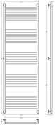 Полотенцесушитель водяной Сунержа Богема+ прямая 190x60 без покрытия , изображение 4