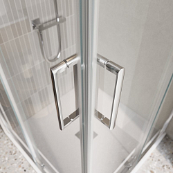 Фото Душевой уголок BelBagno Luce AH-22-115/110-C-Cr
