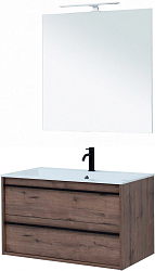 Фото Мебель для ванной Aquanet Lino 90 дуб веллингтон
