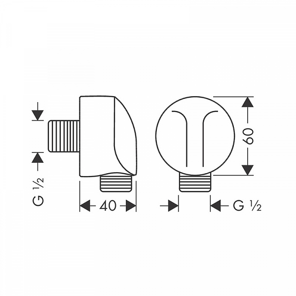 Шланговое подключение Hansgrohe FixFit 27454140 , изображение 2