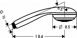 Душевая лейка Hansgrohe Crometta 28585000 , изображение 5