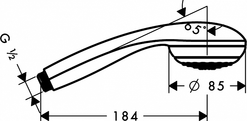 Душевая лейка Hansgrohe Crometta 28585000 , изображение 5